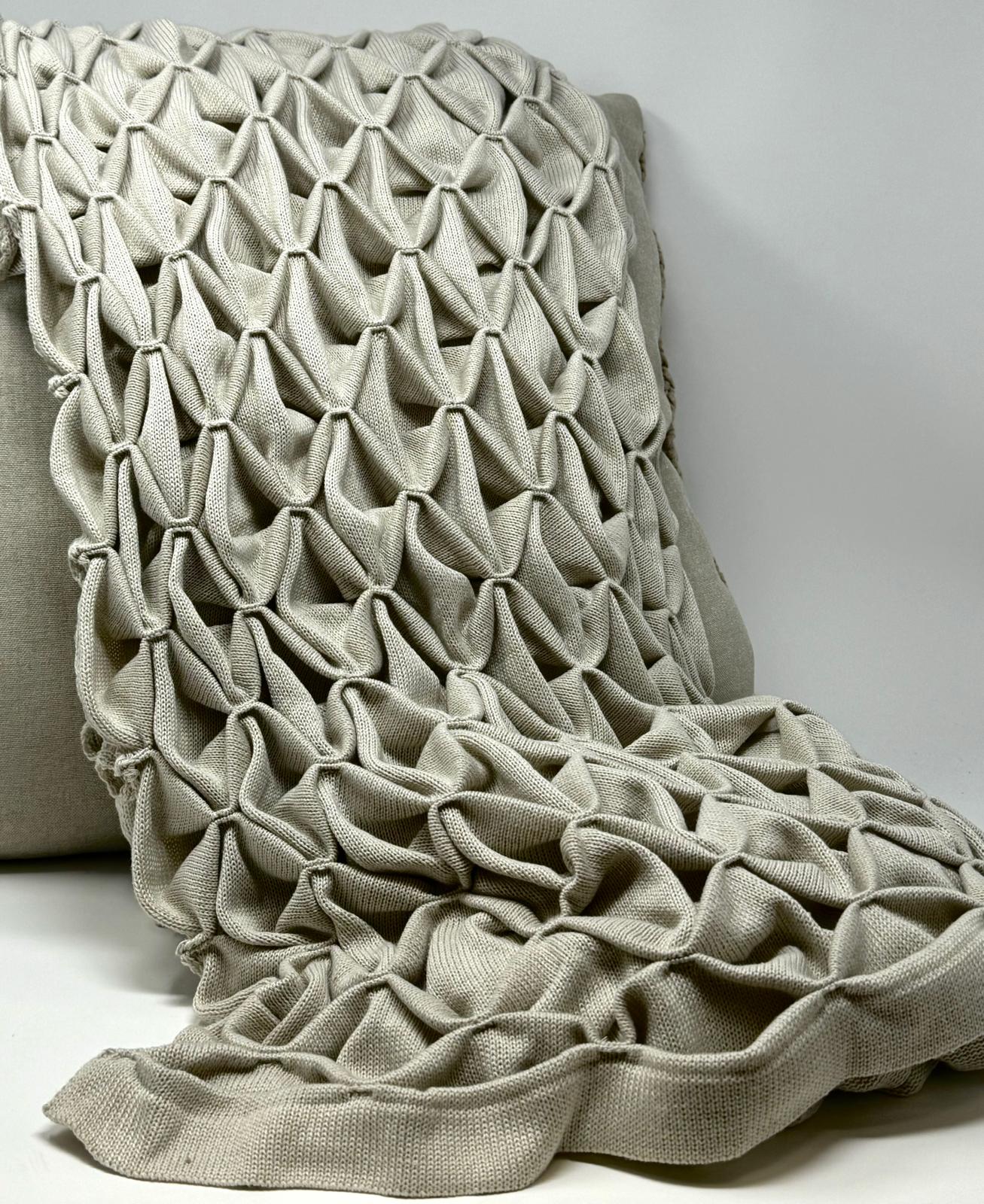 Origami throw blanket