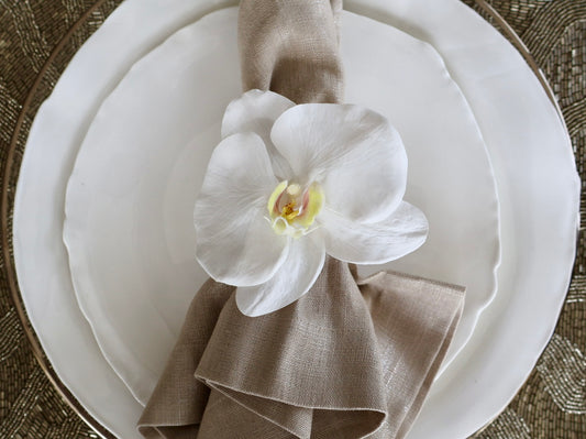Orchid Crystal Napking Ring / Set of 4